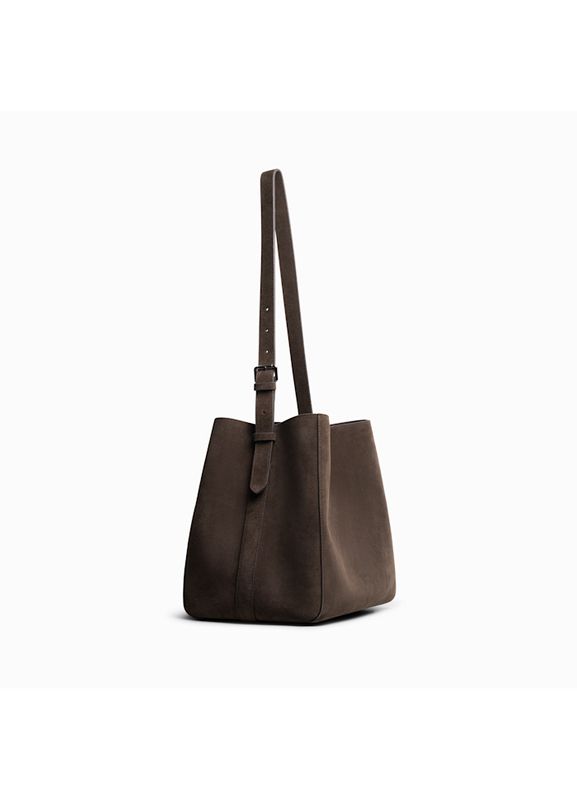 Sac Medium Suede Truffle 