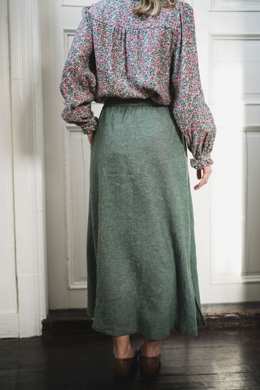 Pennie Ginia HW Skirt Laurel Wreath 