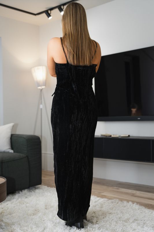 Cygnet Velvet Dress Black 