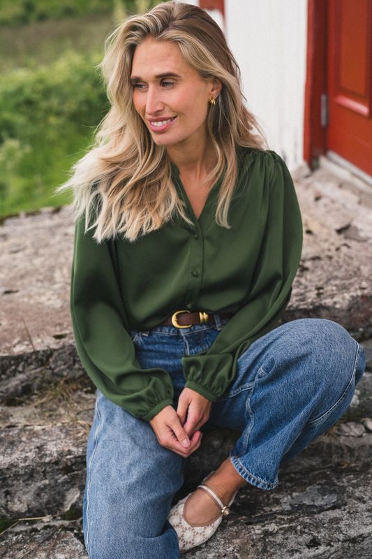 Trine Shirt Chive 