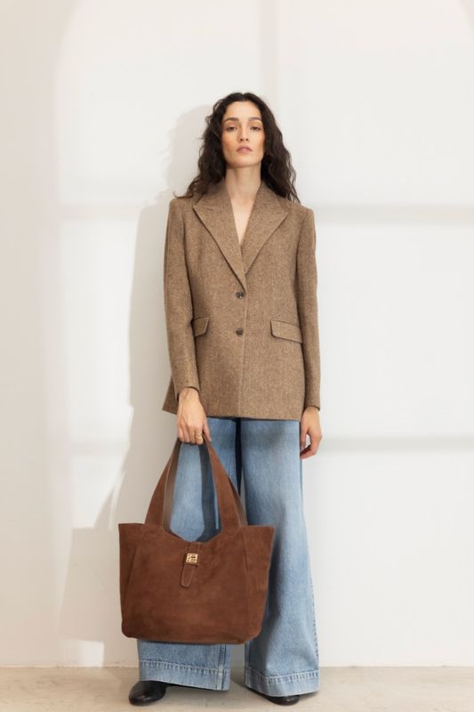 Lucille Tote Bag Large Cognac 