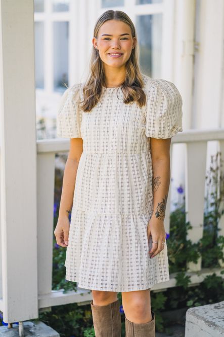 Hovedbilde Santina Dress Cream Check 