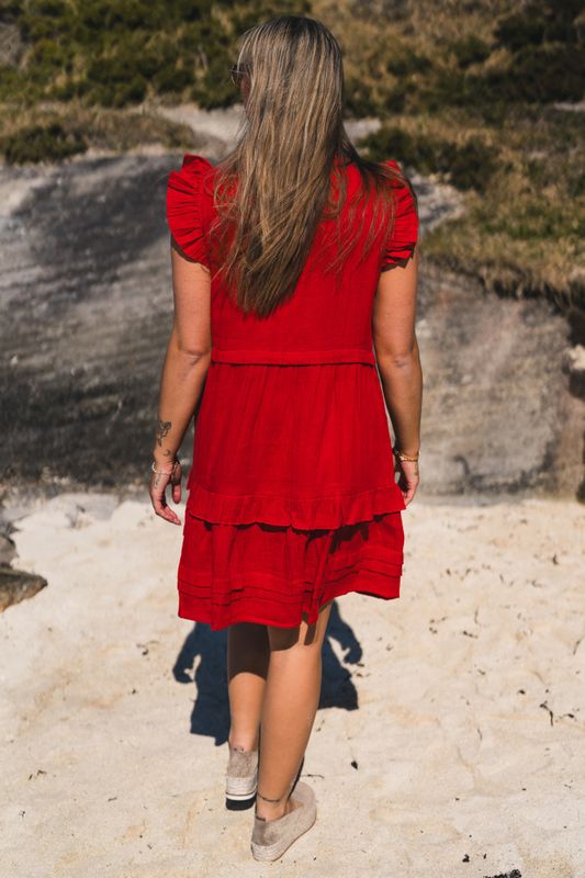 Ellie Dress Summer Red 