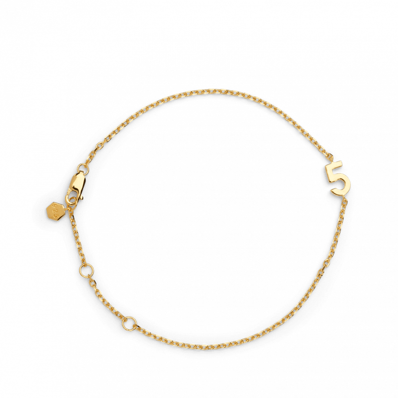 Big Number Bracelet Gold - 11