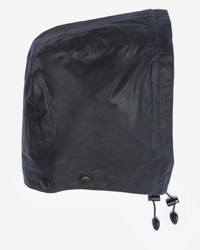 Waxed Cotton Hood Navy 