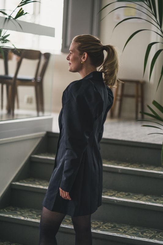 Elsi Blazer Dress Black 