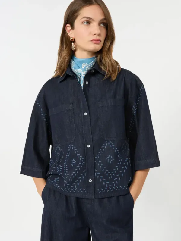 Kdalare Shirt Navy Denim 