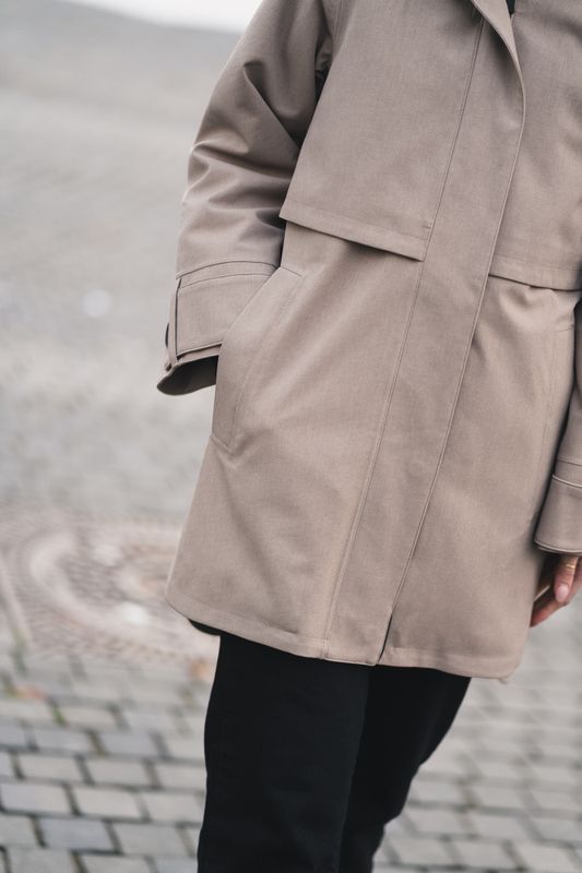 Havbris Coat Taupe 