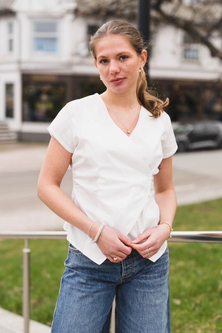Hovedbilde Fidi Poplin Top White 