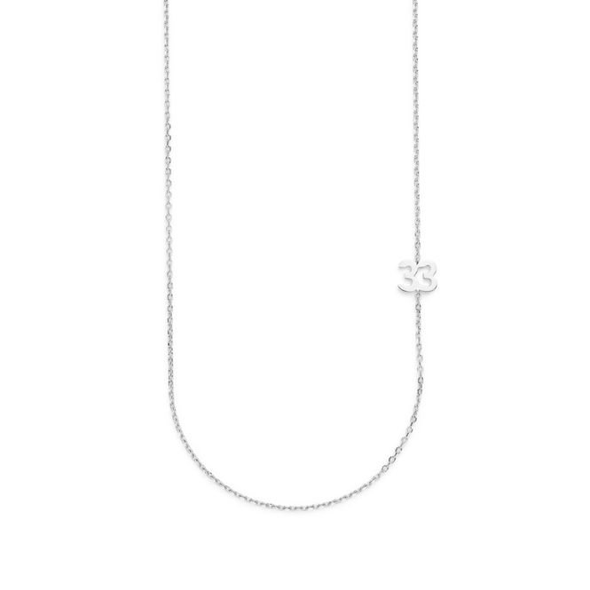 Hovedbilde Big Number Necklace Silver - 50L - 33