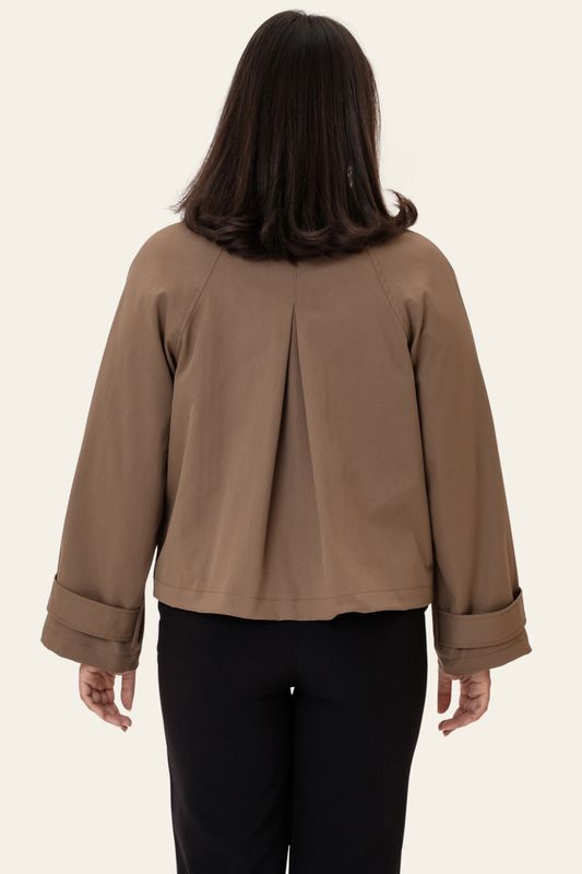Avaic Short Trenchcoat Dark Brown 