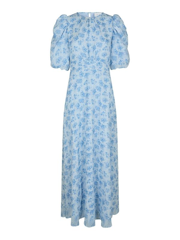 Kikka Chiffon Flower Dress Light Blue 