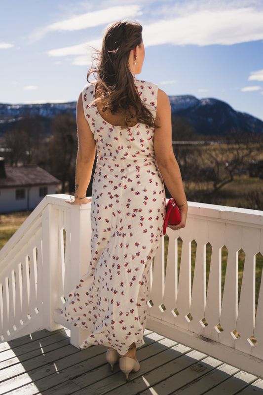Maris Flower Dress Offwhite 