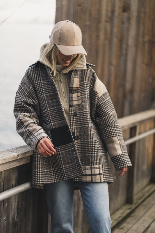 Bliss Jacket Grey Check 