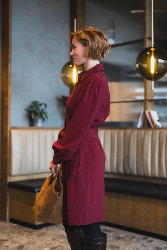 Elsa Asana Dress Syrah 