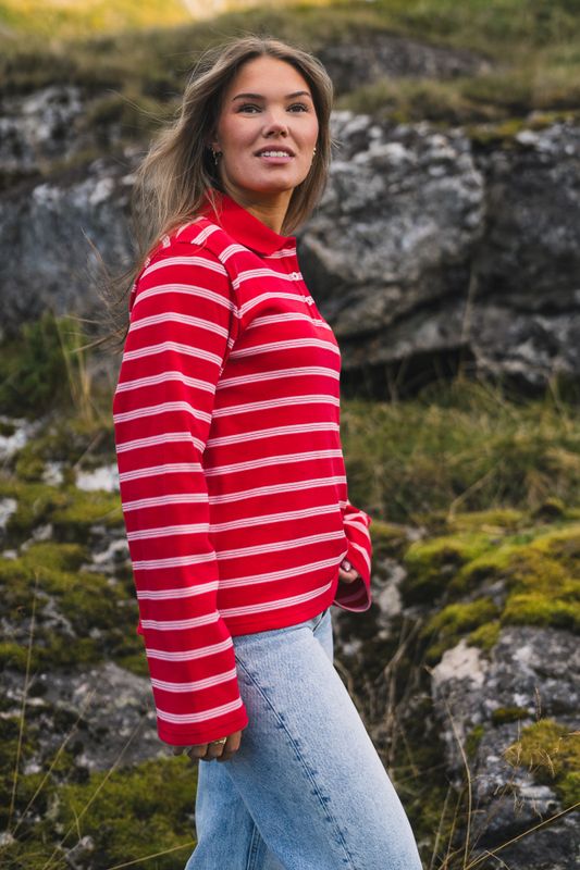 Sunny Polo Red Stripe 