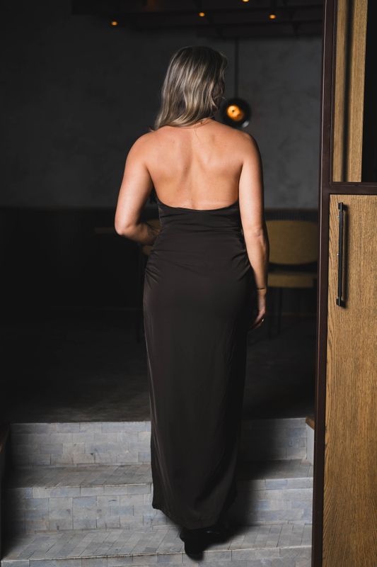 Dunie Dress Dark Brown 