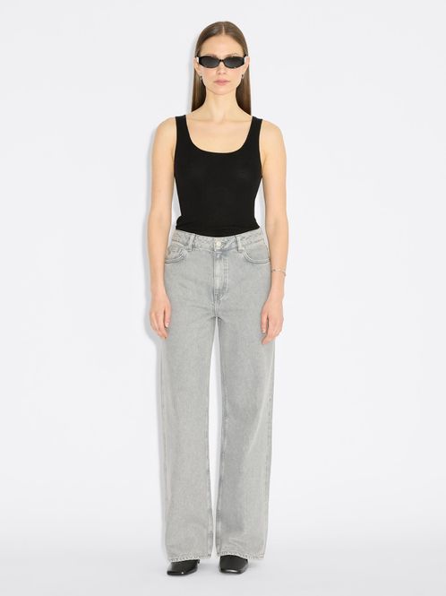 Hovedbilde W Wide Jeans Light Grey 