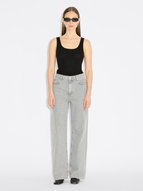 W Wide Jeans Light Grey 