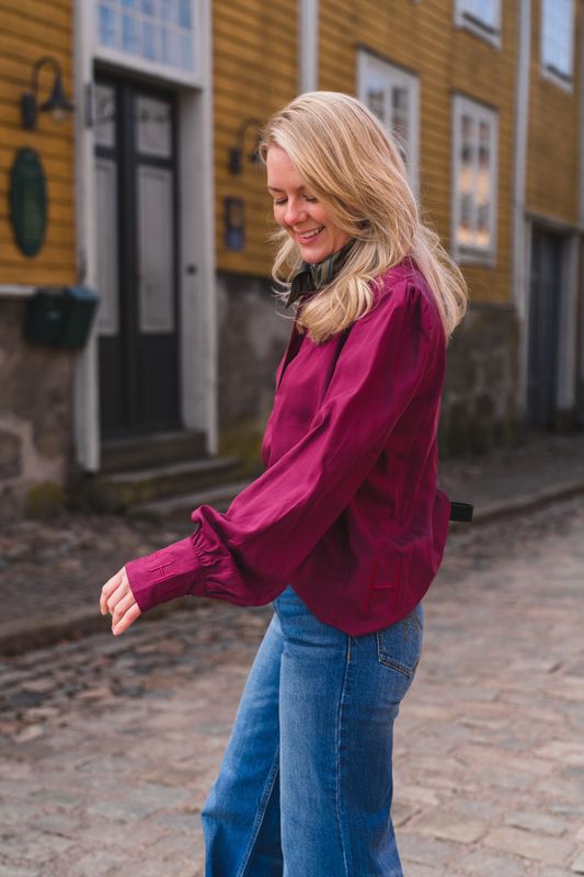 Mie Tencel Blouse Potent Purple