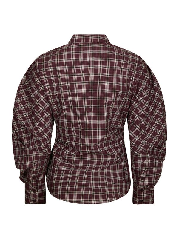 Neoella Medium Check Shirt Plum 