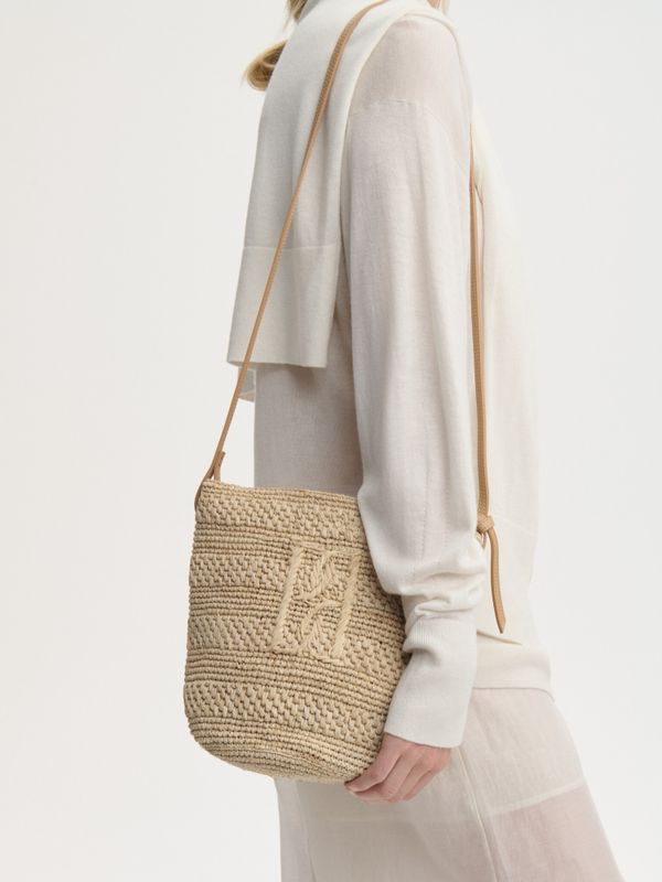 Mirabellee Straw Bucket Bag Undyed 