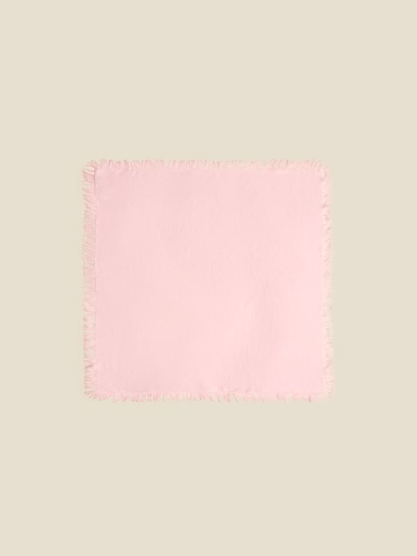 Silk Twill Fine Scarf Solid Light Pink 