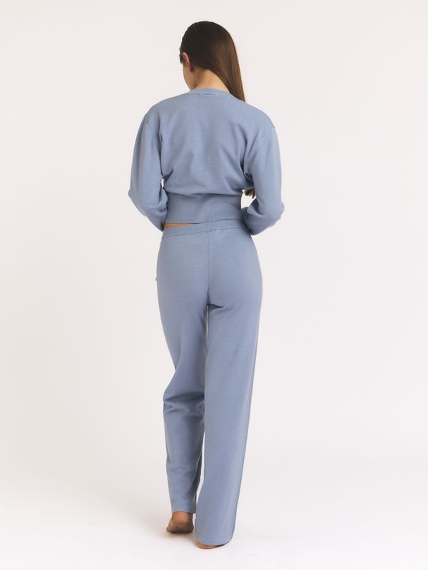Marked Waist Cardigan Blue 