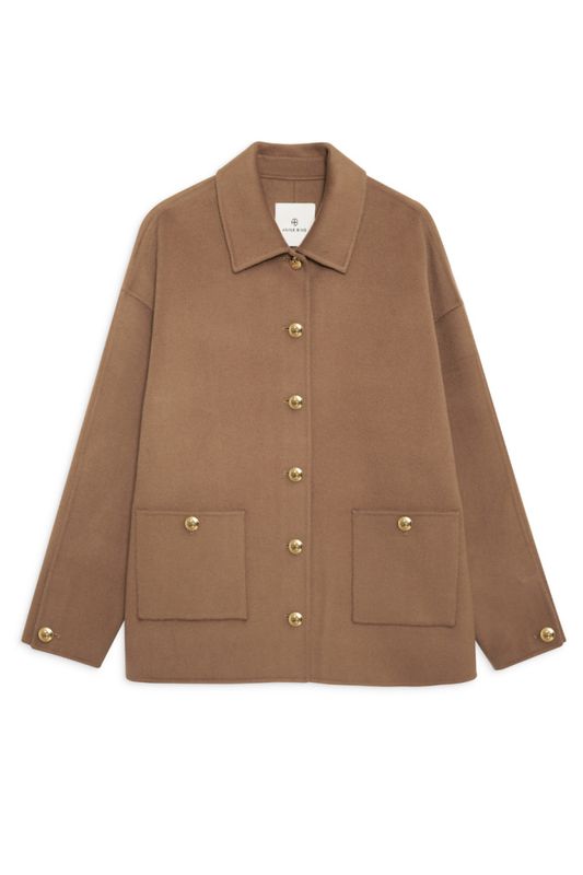 Luca Jacket Camel Cashmere Blend Brown 