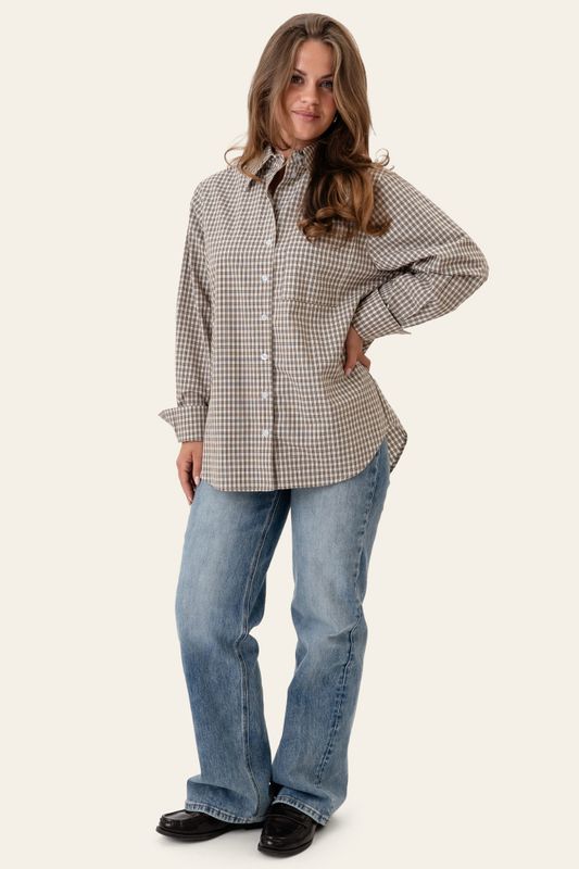 Isabellaic Shirt Brown Checks
