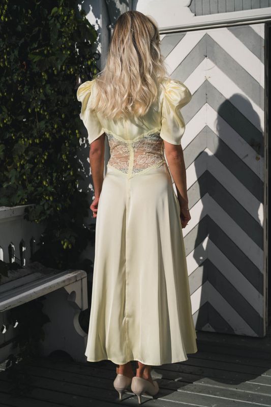Francis Midi Dress Lemonade 