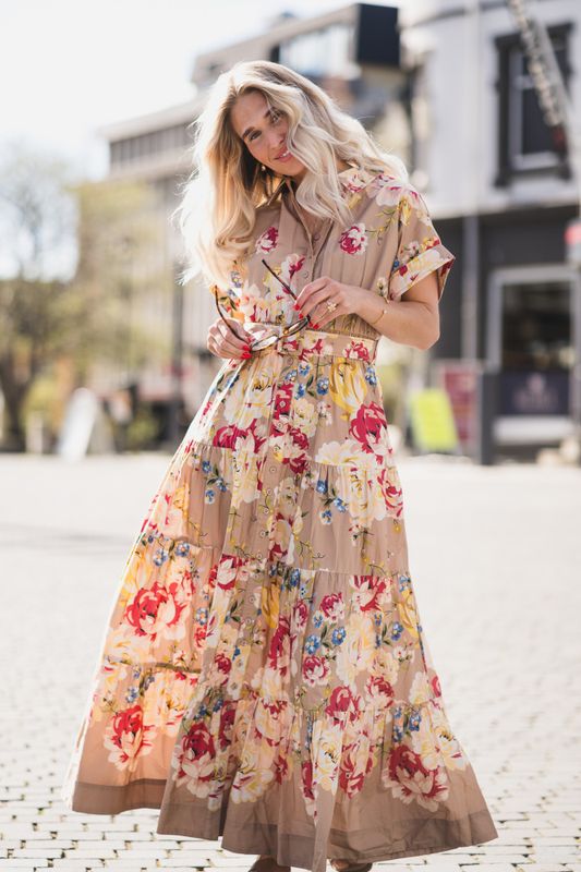 Poplin Shirt Dress Vintage Rosalie