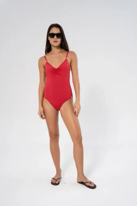 Hovedbilde Milos Solid Swimsuit Lipstick Red 