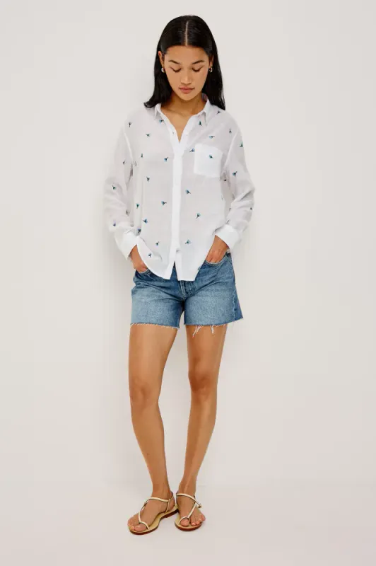 Charli Shirt Bluebell Carnations