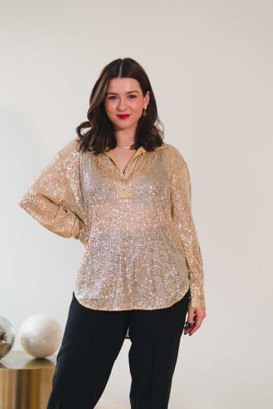 Shine On Blouse Silver 