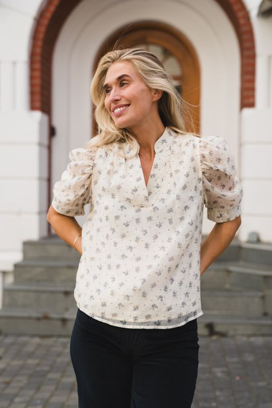 Roella Soft Fleur Blouse Creme 