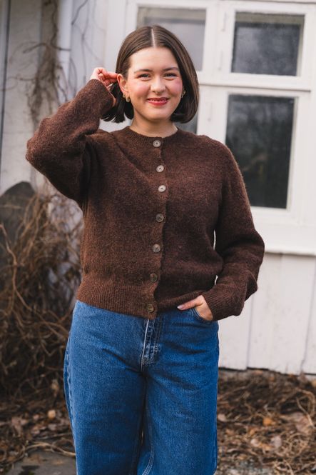 Hovedbilde Chanies Cardigan Downtown Brown Melange