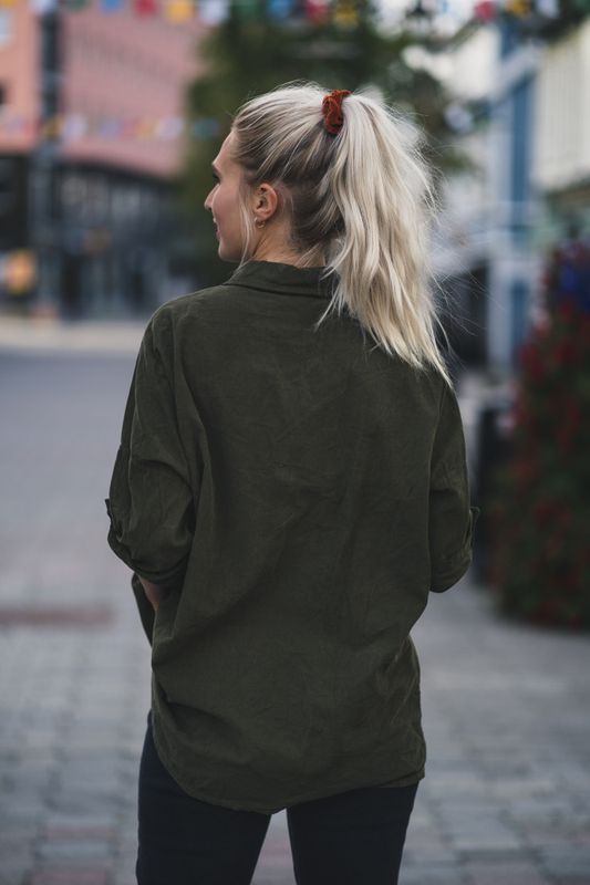 Julie Babycord Shirt Military