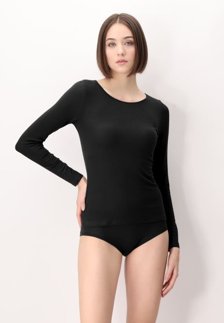 Hovedbilde Perfect Line Cashmere Lace T-Shirt Long Sleeve ...
