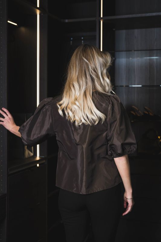 Isabel 25 Solid Blouse Brown 