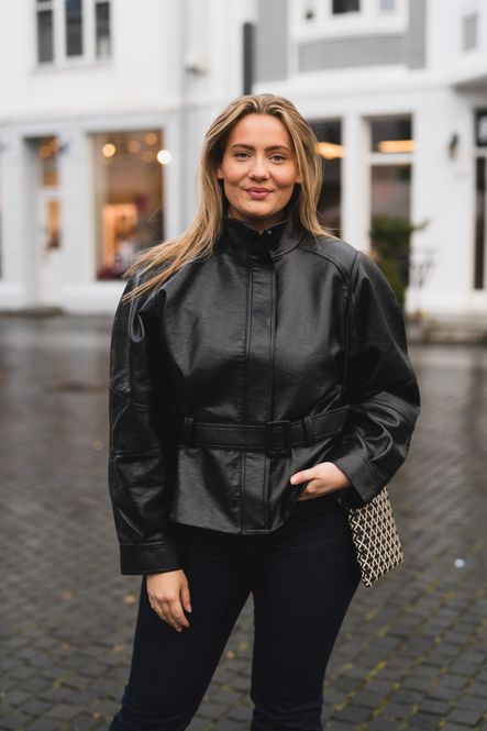 Hovedbilde Jaclyn Faux Leather Jacket Black 