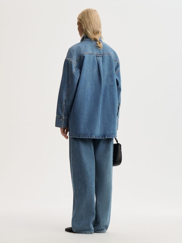Dea Denim Shirt Mid Denim Blue 
