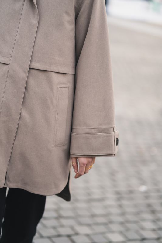 Havbris Coat Taupe 