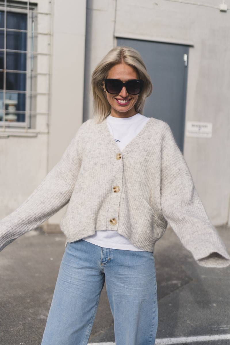 Drive Cardigan Light Grey Vakre Vene