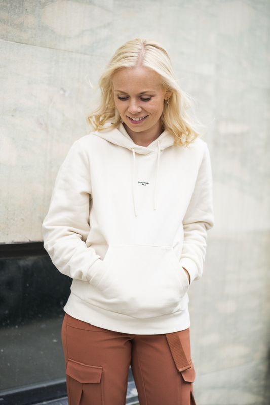 W Oslo Hoodie Ecru 