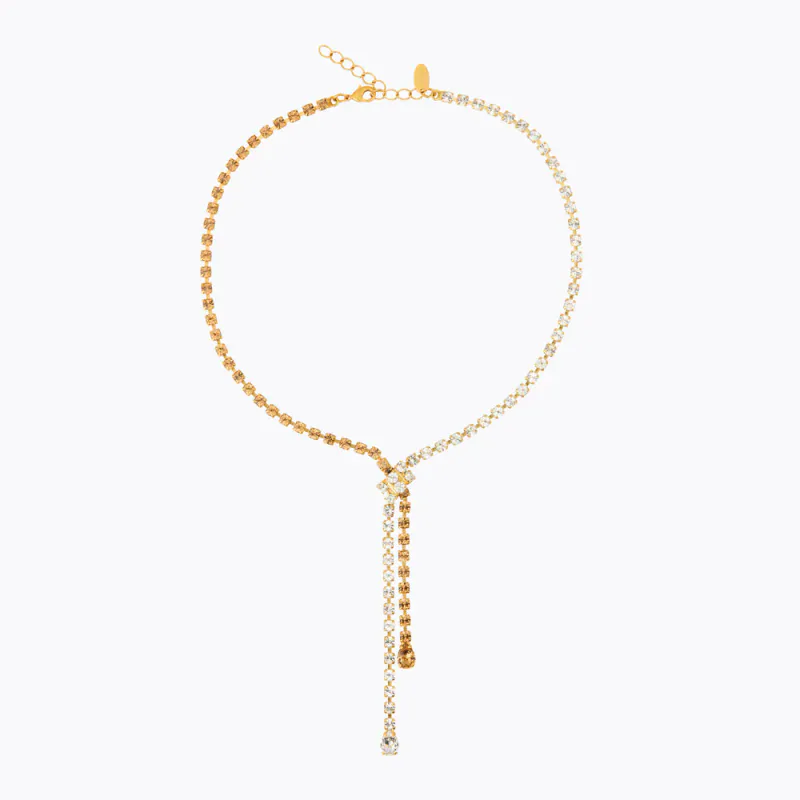 Yvette Necklace Gold Topaz Combo 
