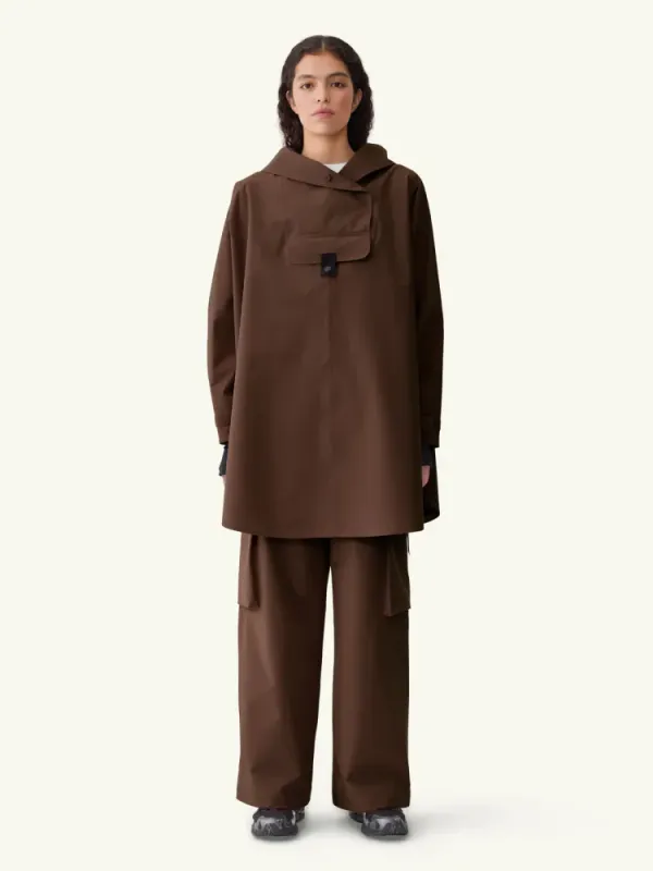 Bergen Poncho Brownstone  