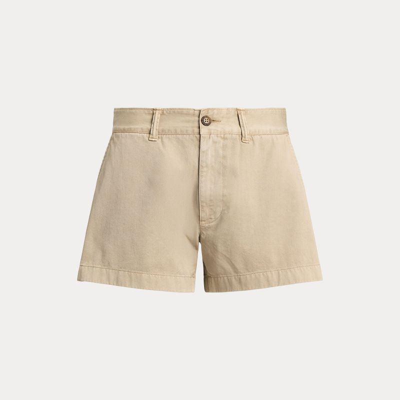 Cotton Chino Short Khaki 