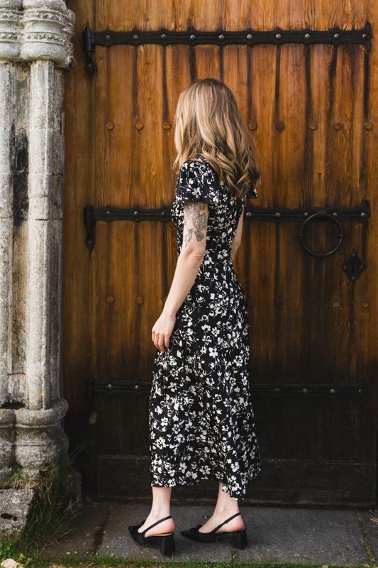 Addison Floral Primrose Black 