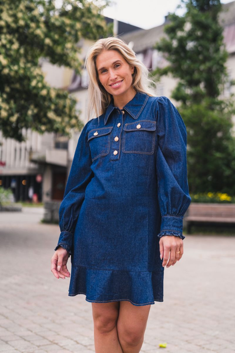 Nikko Denim Dress Blue 